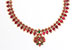 Gold chain with red stones